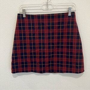 Sunday Best Plaid A-line Mini Skirt Multi Size 6 Preppy